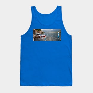 Picturesque Italian Village on the Largest Lake Island in Europe Tank Top